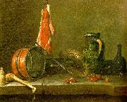 jean-Baptiste-Simeon Chardin, A  Lean Diet with Cooking Utensils